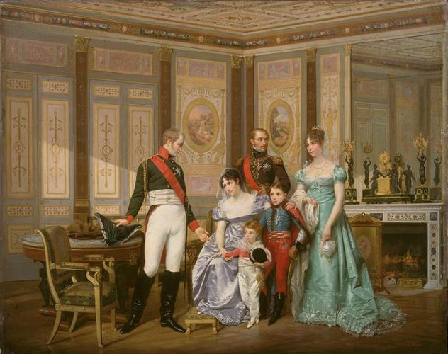 Joséphine de Beauharnais reçoit à la Malmaison Alexandre Ier de Russie à qui elle recommande ses enfants - par Hector Viger (1819-1879) vers 1864 - Musée national du Château de Malmaison